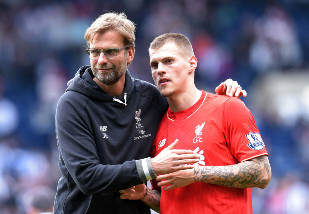 Martin Skrtel og Jürgen Klopp