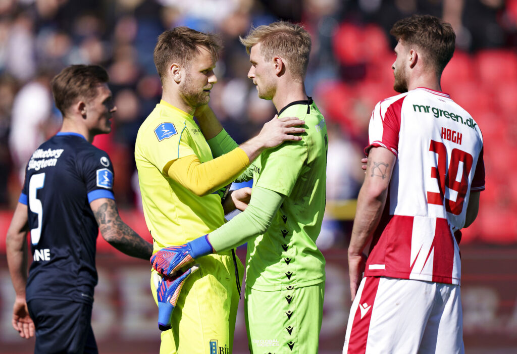 AaB-målmand Jacob Rinne efter superligakampen mod Silkeborg IF