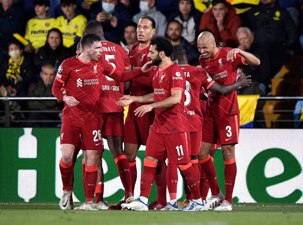 Liverpool-spillerne fejrer triumfen