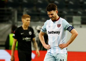 Declan Rice, West Ham, Frankfurt, Europa league.
