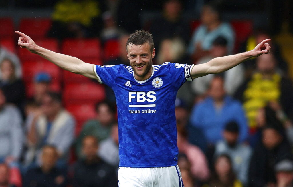 Jamie Vardy efter endnu en scoring.