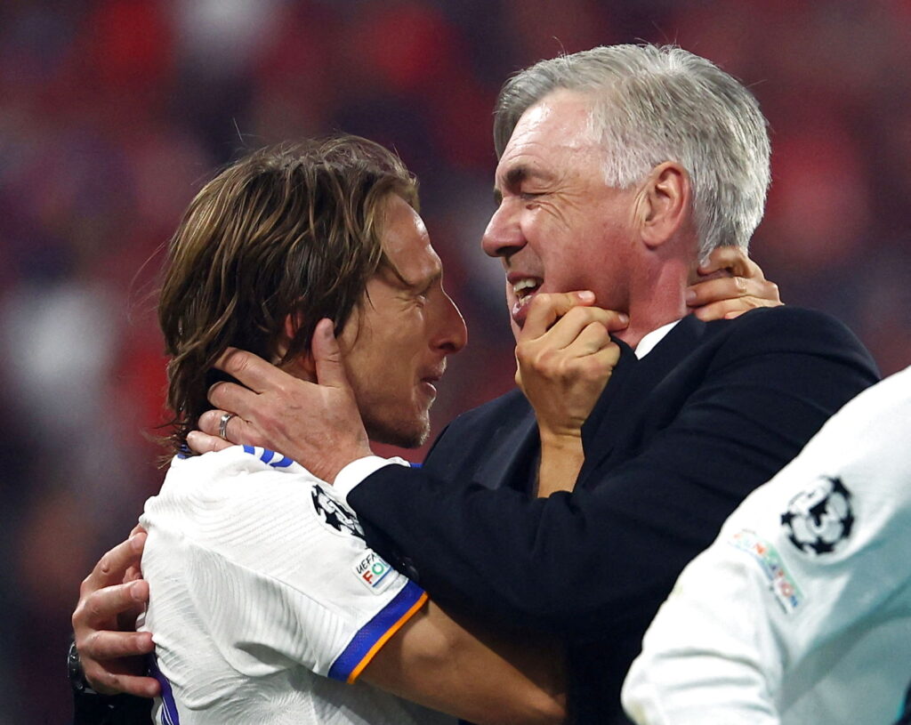 Ancelotti og Modric i glædesrus efter CL-triumfen