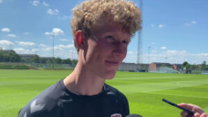 Tobias Mølgaard på sin første arbejdsdag på Fredensvang