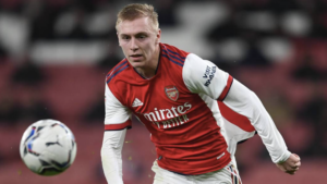 Mika Biereth nettede atter en gang for Motherwell i Skotland, hvortil han er udlejet fra Arsenal.