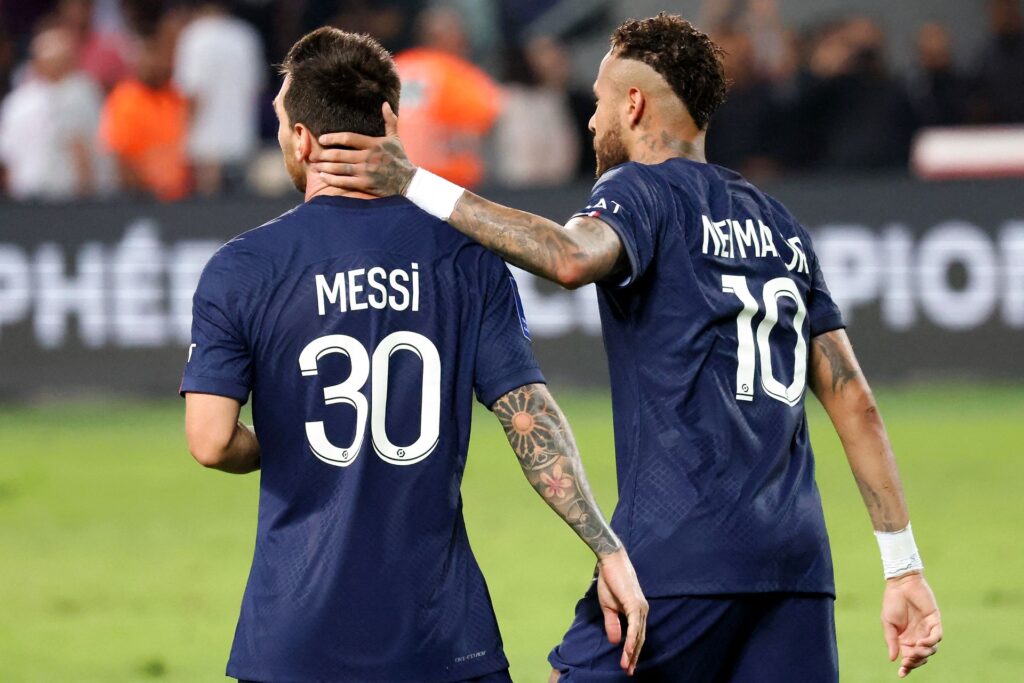 Lionel Messi Neymar PSG Super Cup