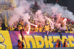 Der var både vold og hærværk i forbindelse med derbyet i Parken