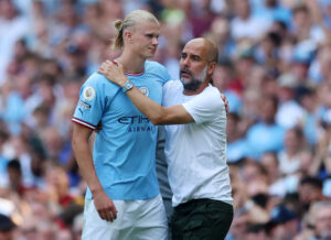 Guardiola fortæller om Haalands egne forventninger til sig selv inden skiftet til Premier League og Manchester City.