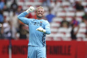 Kasper Schmeichel fik debut i kampen mod Strasbourg