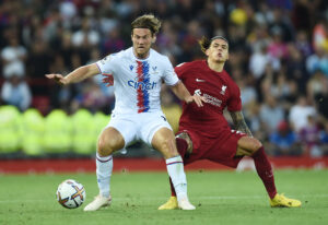 Joachim Andersen Darwin Nunez skalle nikke rødt kort