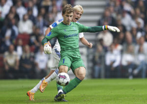 Mads Hermansen i aktion for Brøndby IF i Superligaen