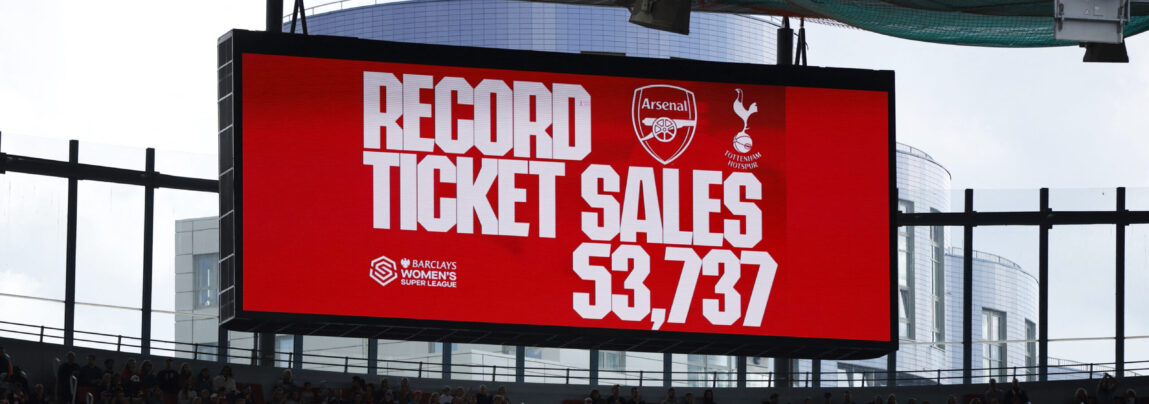 Rekord tilskuere kvindekamp WSL Arsenal-Tottenham