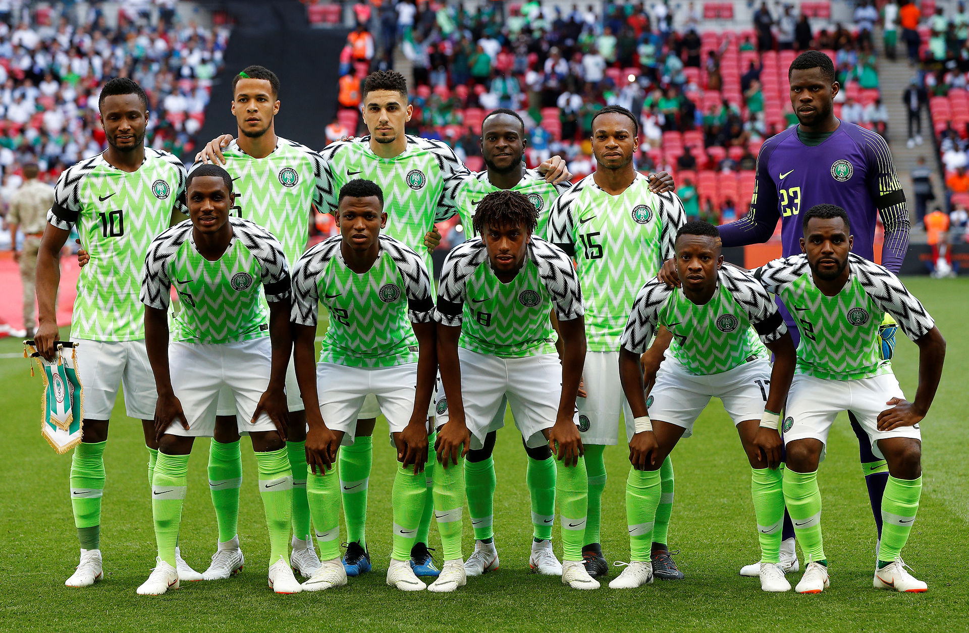 Nigerias VM-trøjer.