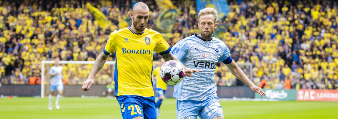 Brøndbys Jens Martin Gammelby erstatter Josip Radosevic mod AaB.
