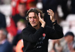 Thomas Frank var skuffet ovenpå Brentfords 0-0 resultat mod Chelsea i Premier League.