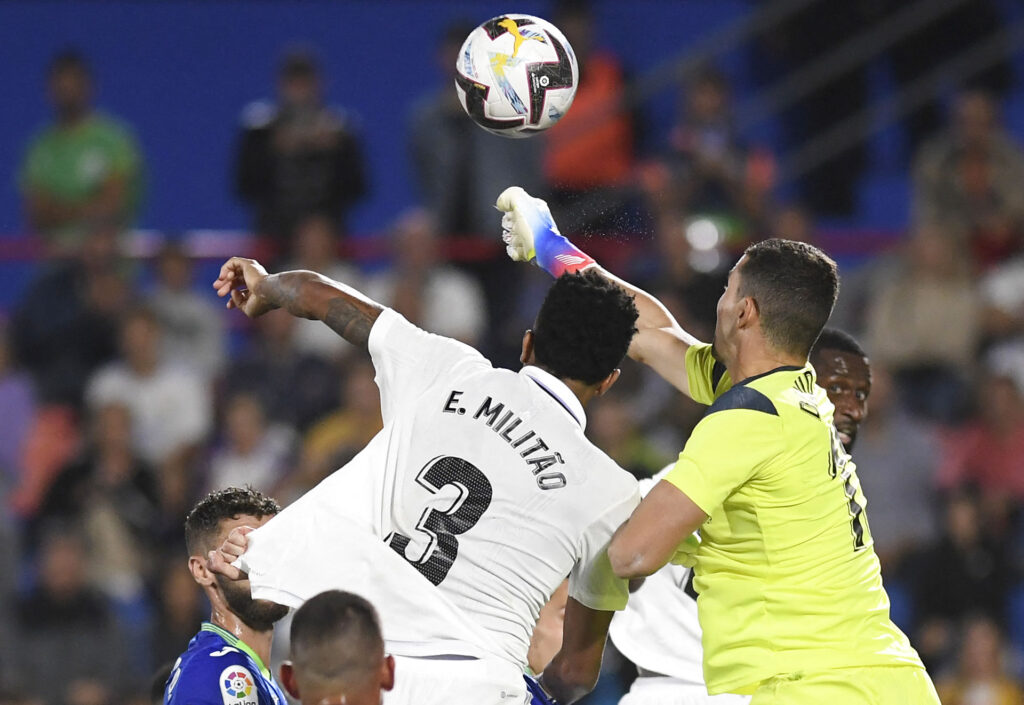 Real Madrids Eder Militao blev matchvinder i LaLiga imod Getafe.