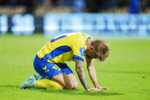 Brøndby's Daniel Wass under superligakampen mellem Randers FC og Brøndby