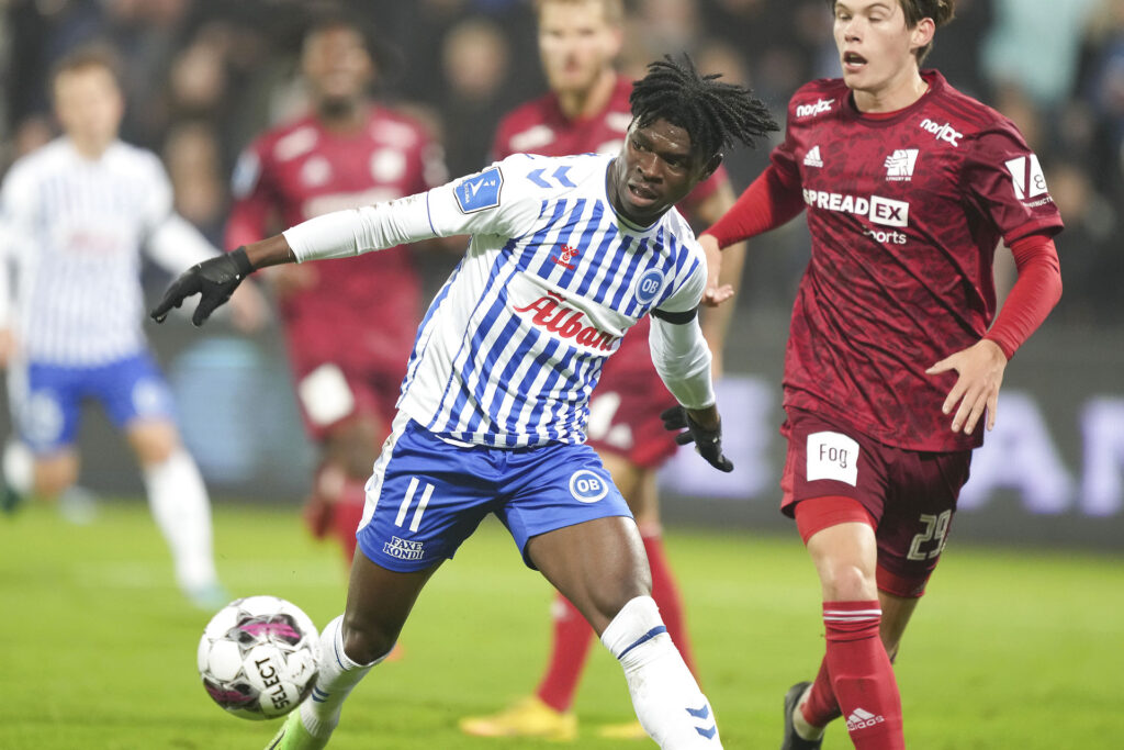 OB's Emmanuel Sabbi fik sæsondebut i sidste spillerunde mod Lyngby