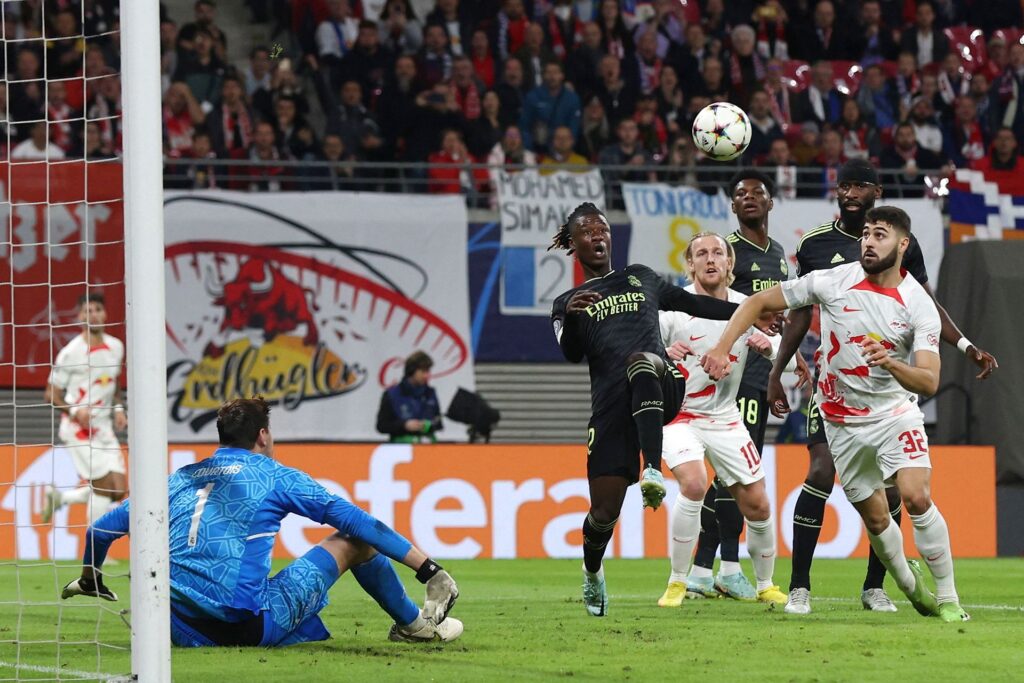 Josko Gvardiol bragte RB Leipzig foran 1-0 mod Real Madrid i Champions League.