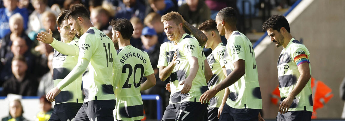 Leicester-Manchester City højdepunkter, highlights Premier League, Kevin De Bruyne frisparksmål.