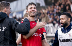 Patrick Mortensen blev matchvinder for AGF mod Lyngby, og efterfølgende var der roser for assisten til Mikael Andersson.