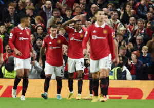 Marcus Rashford scorede for Manchester United i Premier League-kampen imod West Ham.