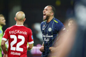 Jay-Roy Grot blev machtvinder for Viborg imod Silkeborg i Superligaen.