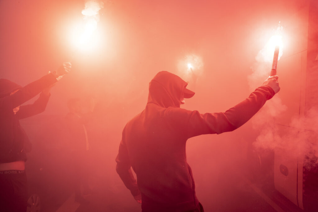 Flere hooligans afvist ved den dansk-tyske grænse før F.C. København mod Dortmund i Champions League.