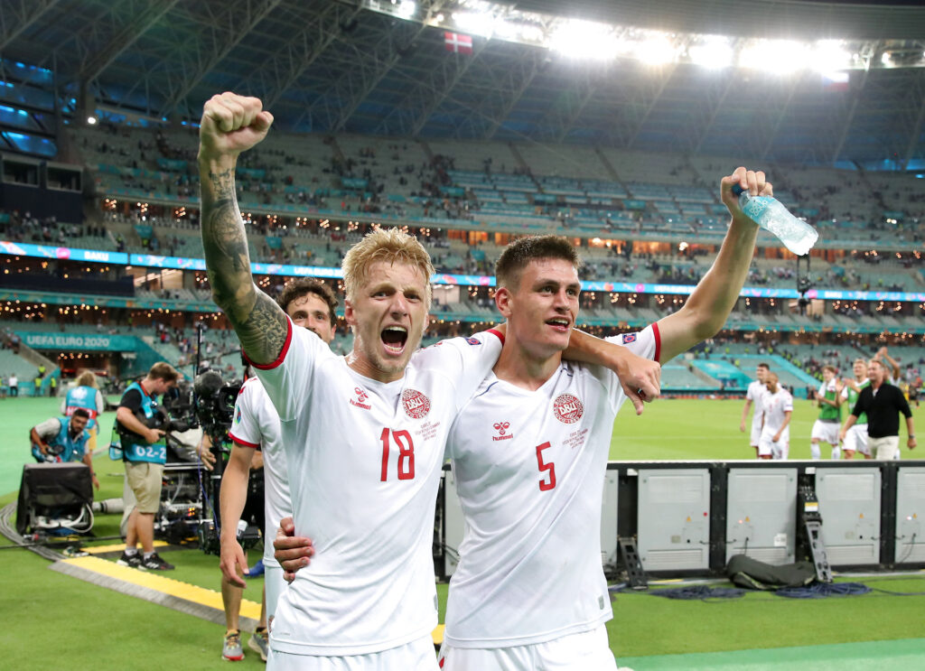 De danske landsholdsspillere Daniel Wass og Joakim Mæhle har allerede lagt planer for, hvordan de vil fejre en VM triumf.