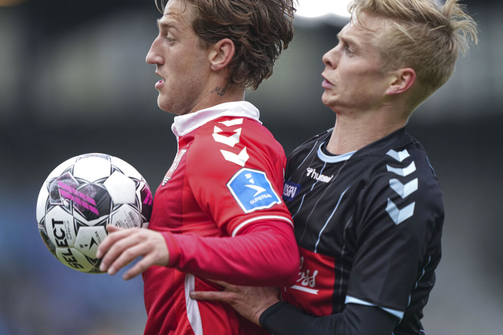 Highlights fra superliganedrykkerkampen mellem Sønderjyske og Vejle Boldklub.