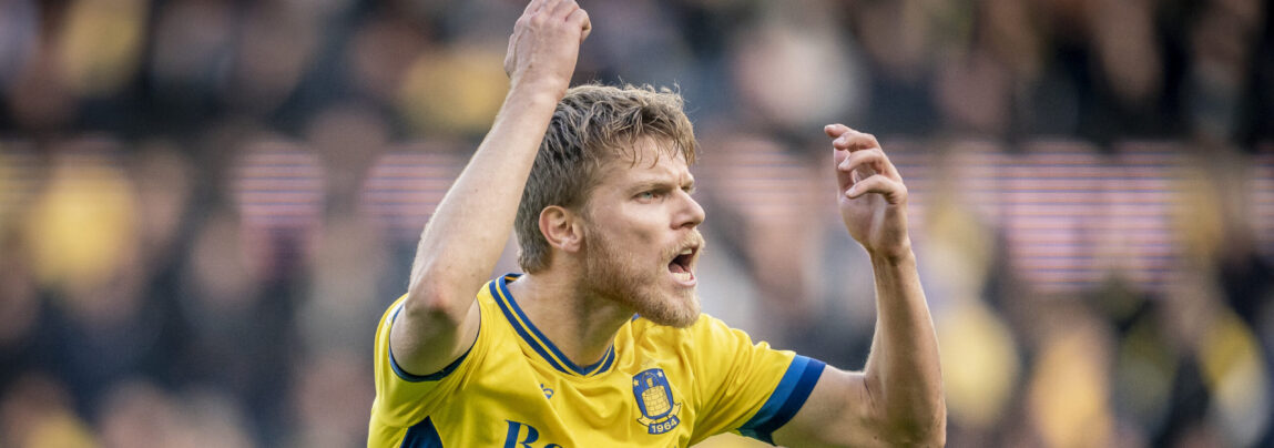 Brøndbys Sigurd Rosted er på blokken i norske SK Braan.