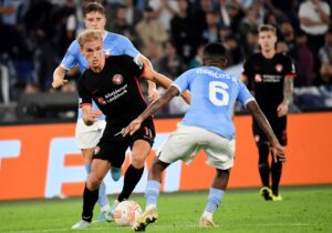 Gustav Isaksen spillede en brandkamp mod Lazio.