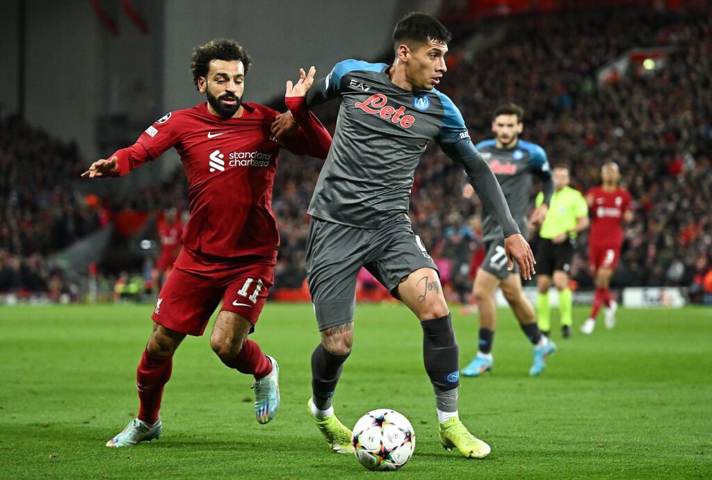 Highlights fra Champions League-kampen mellem Liverpool og Napoli.
