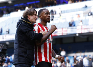 Thomas Frank, Ivan Toney, Brentford-Manchester City, Premier League.