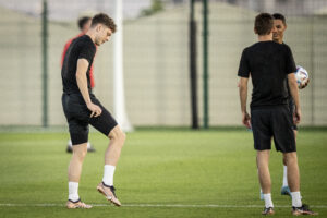 Andreas Skov Olsen tog ikke imod nyheden om, at han skulle spares mod Frankrig med oprejst pande. Den offensive profil var mildest talt rasende.