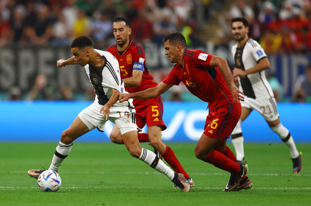 Spanien-Tyskland VM 2022 Qatar.