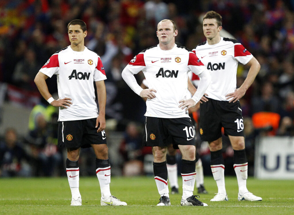 Wayne Rooney beholdt bolden efter Champions League-finalen i 2011 mod FC Barcelona, selvom han tabte den.