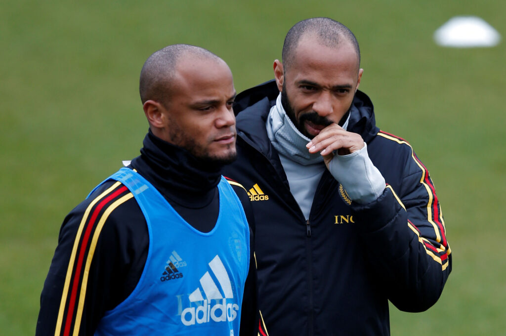 Vincent Kompany og Thierry Henry er angiveligt begge i spil som belgisk landstræner.