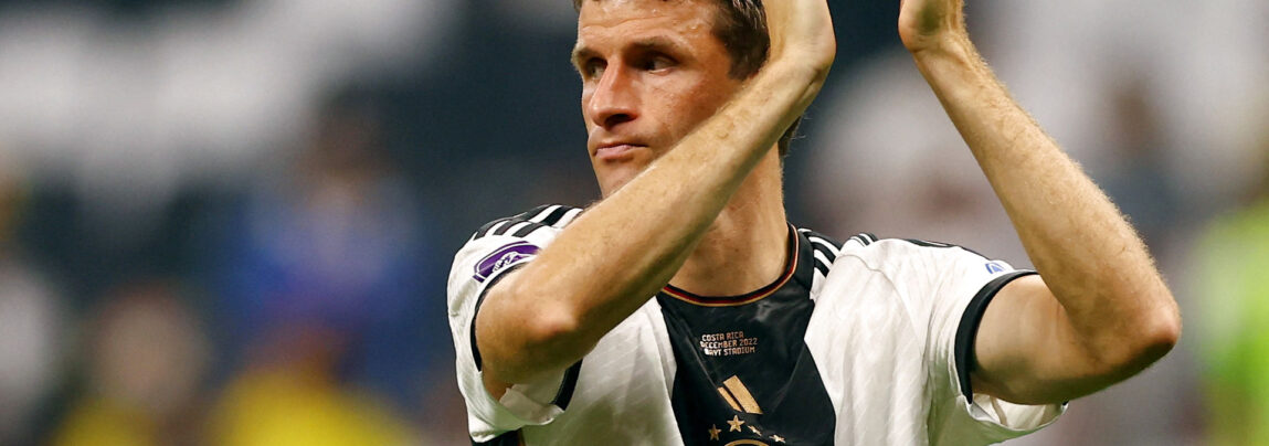 Thomas Müller og Tyskland er ude af VM 2022 i Qatar.