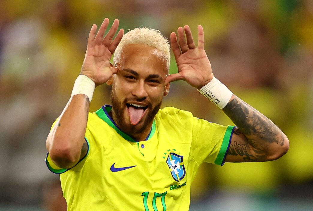 Neymar rekord. Brasilien. VM 2022 Qatar.