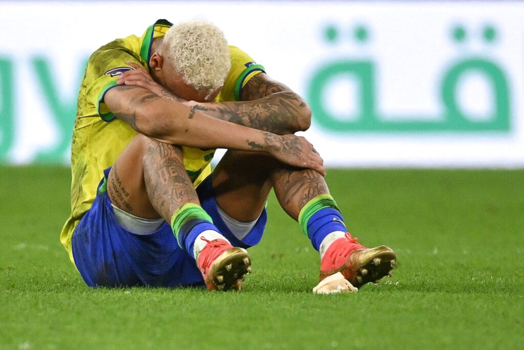 Neymar var knust efter Brasilien tabte til Kroatien ved VM i Qatar.