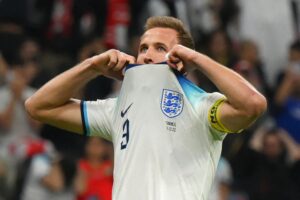 England-Frankrig, VM 2022, Harry Kane straffespark, VM-semifinaler.