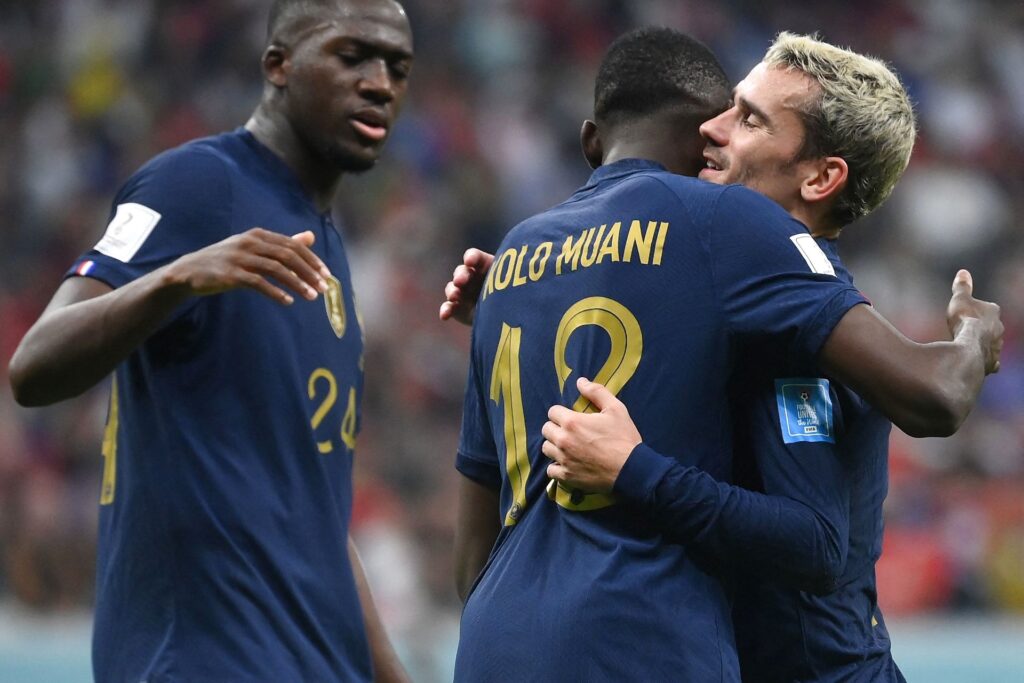 Frankrig bringer sig på 2-0 mod Marokko i semifinalen