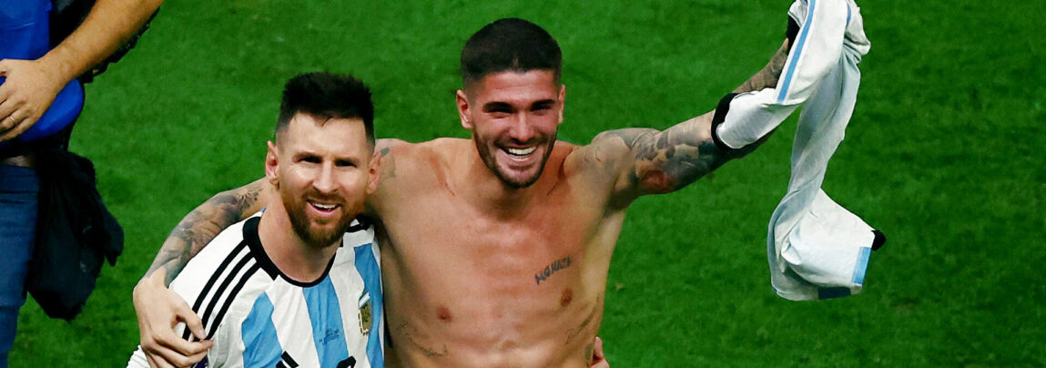 Rodrigo De Paul kårer Messi som den bedste nogensinde efter VM-sejren i Qatar.