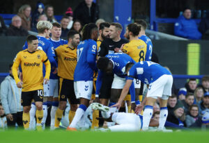 Højdepunkter Everton-Wolves, Premier League.