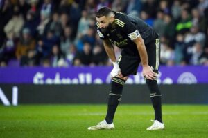 Benzema får pusten i kampen mod Valladolid.
