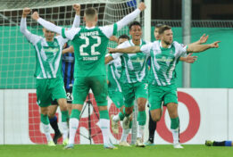 Danskeropgøret mellem Jens Stage og Jonas Wind og Werder Bremen og Wolfsburg blev afgjort på to scoringer af tyske Niclas Hüllkrug.