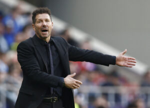Diego Simeone stopper i Atletico Madrid.