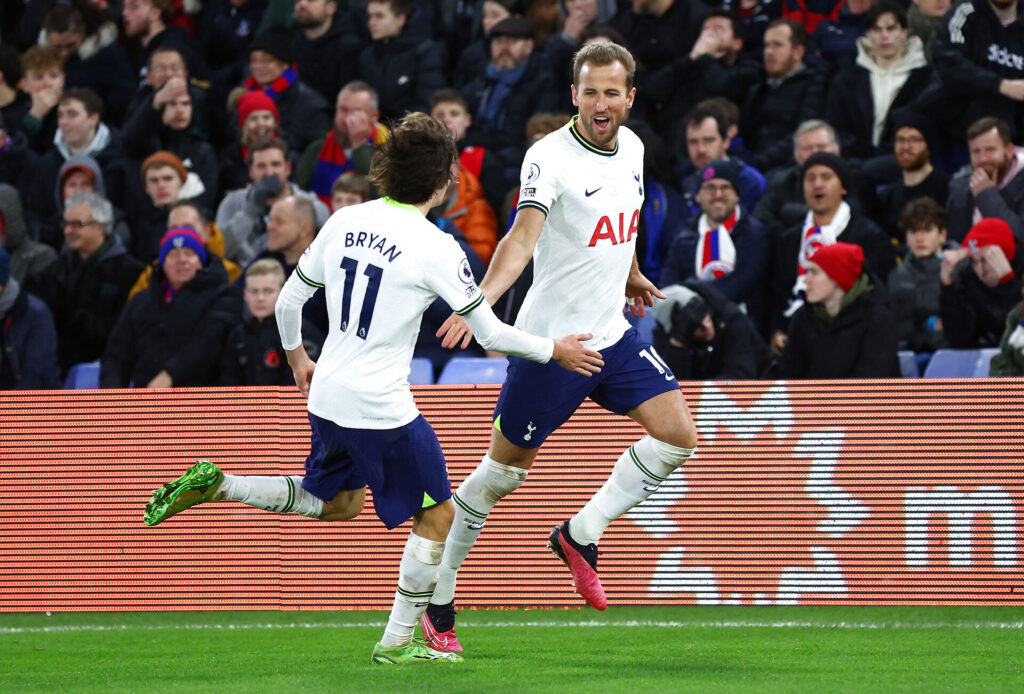 Harry Kane, Tottenham-Crystal Palace højdepunkter, highlights Premier League.