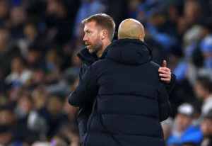 Guardiola og Potter takker for kampen.
