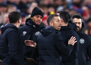 Mathias 'Zanka' Jørgensen i skænderi med Bournemouth-manager Gary O'Neil.